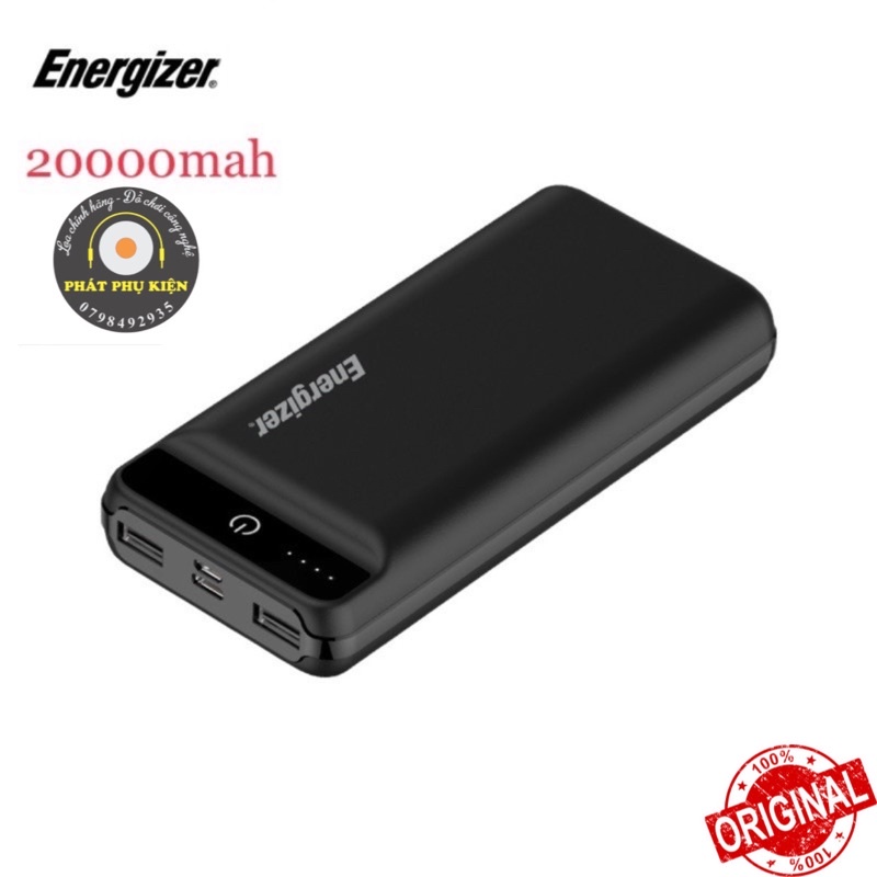 Pin sạc dự phòng Energizer UE20009 chính hãng - 20000mAh