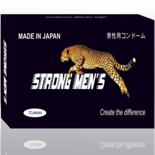 Bao cao su gân gai kéo dài thời gian hộp 12 bao Strongmen - Nhật Bản