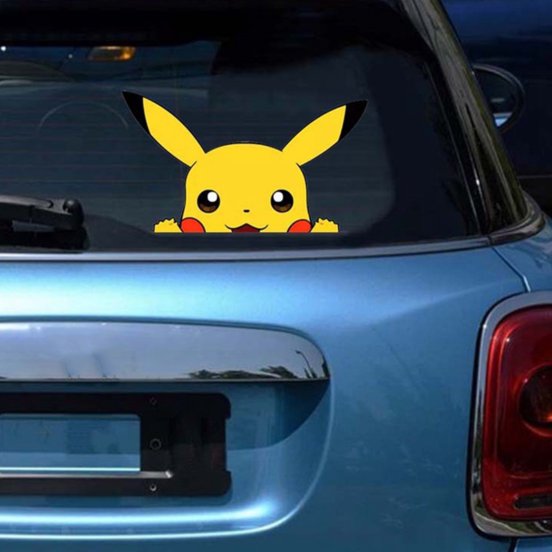 Decal Dán Trang Trí Xe Hơi Hình Pikachu