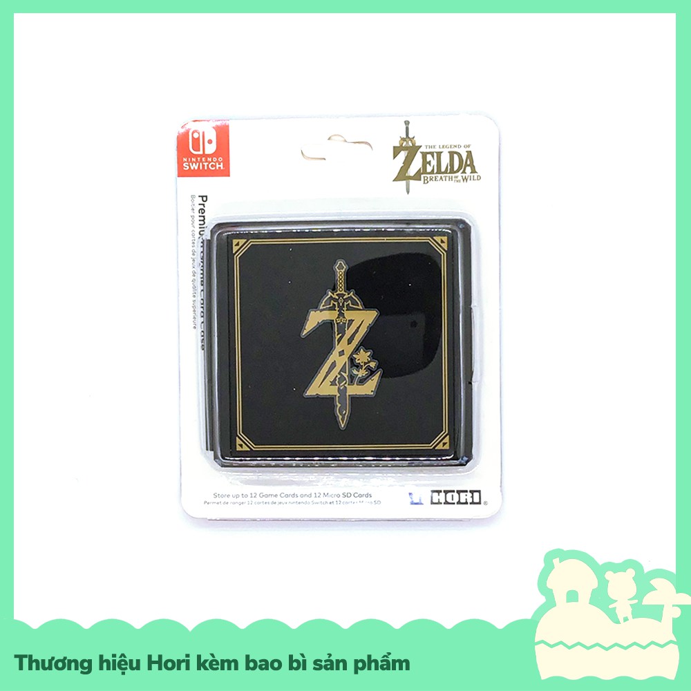 [Sẵn VN - NowShip] Hori Phụ Kiện Hộp Băng Lưu Trữ Thẻ Game Di Động 12 Khoang Cho Nintendo Switch NS, Switch Lite Zelda