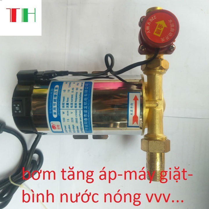 Bơm tăng áp lực máy giặt bình nóng lạnh / bơm tăng áp ( chạy điện 220v )