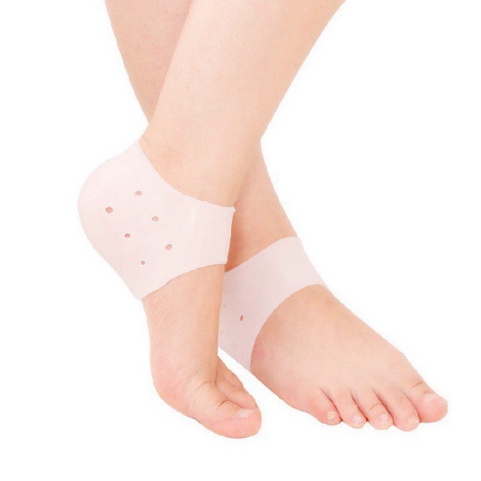 Miếng lót gót chân 𝑭𝒓𝒆𝒆𝒔𝒉𝒊𝒑 Cặp lót gót chân chất liệu silicon mềm mại co giãn chống chai giảm đau có lỗ tho