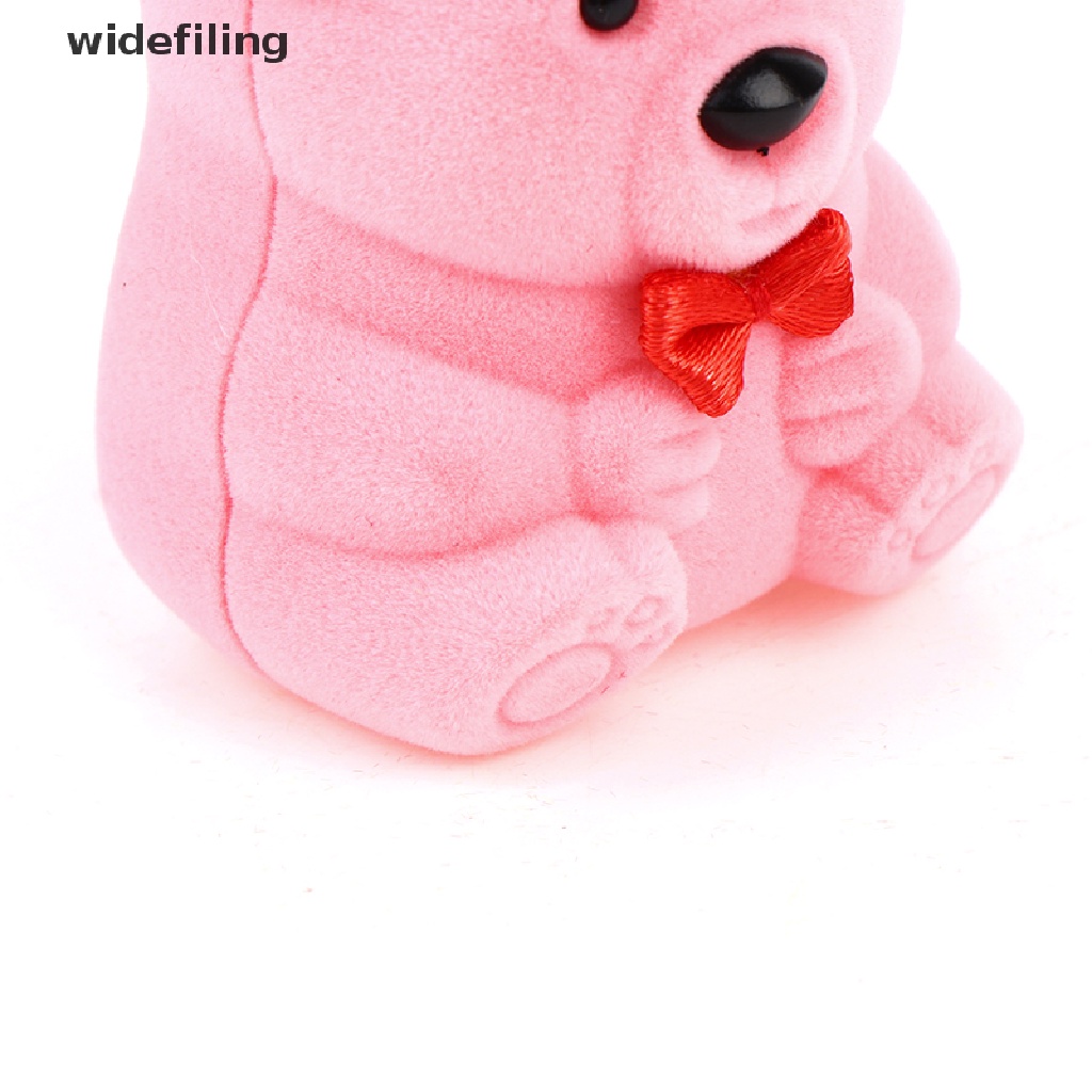 Nhẫn Cưới Nhung Hình Gấu Dễ Thương Xinh Xắn