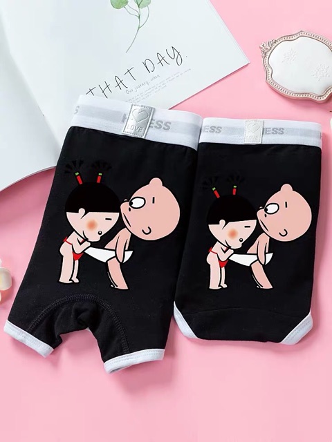 Quần lót cặp nam và nữ cotton