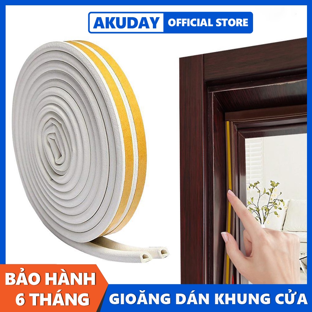Gioăng chống côn trùng Ron chặn khe hở khung cửa chống gió lùa cách âm, chống va đập, phù hợp mọi loại cửa