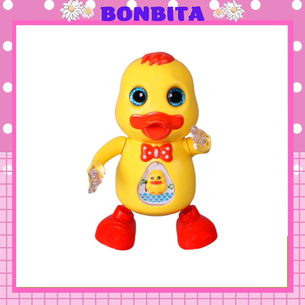 Vịt Vàng biết nhảy múa, biết hát, có đèn màu nhấp nháy vui nhộn cho bé