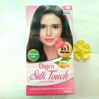Thuốc nhuộm tóc Silk Touch 5P 5V nâu đỏ ánh tím .