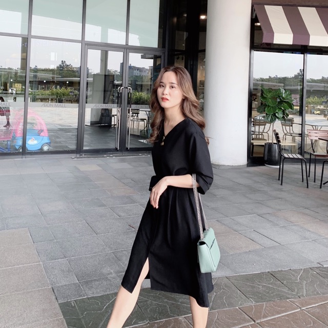🌿🌸Kate dress váy dáng xuông thắt nơ | BigBuy360 - bigbuy360.vn