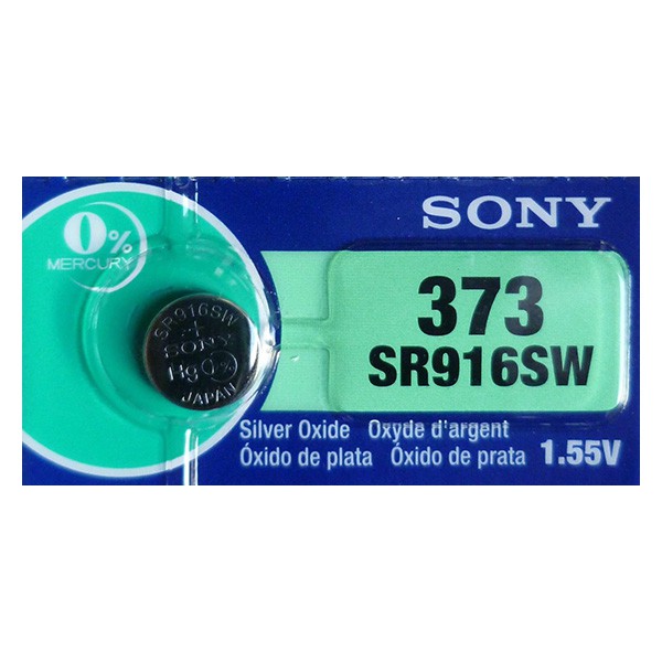 Pin cúc áo Sony Silver Oxide bạc SR916SW – 373