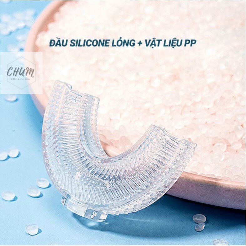 Bàn chải đánh răng chữ U silicon thế hệ mới cho bé  E5