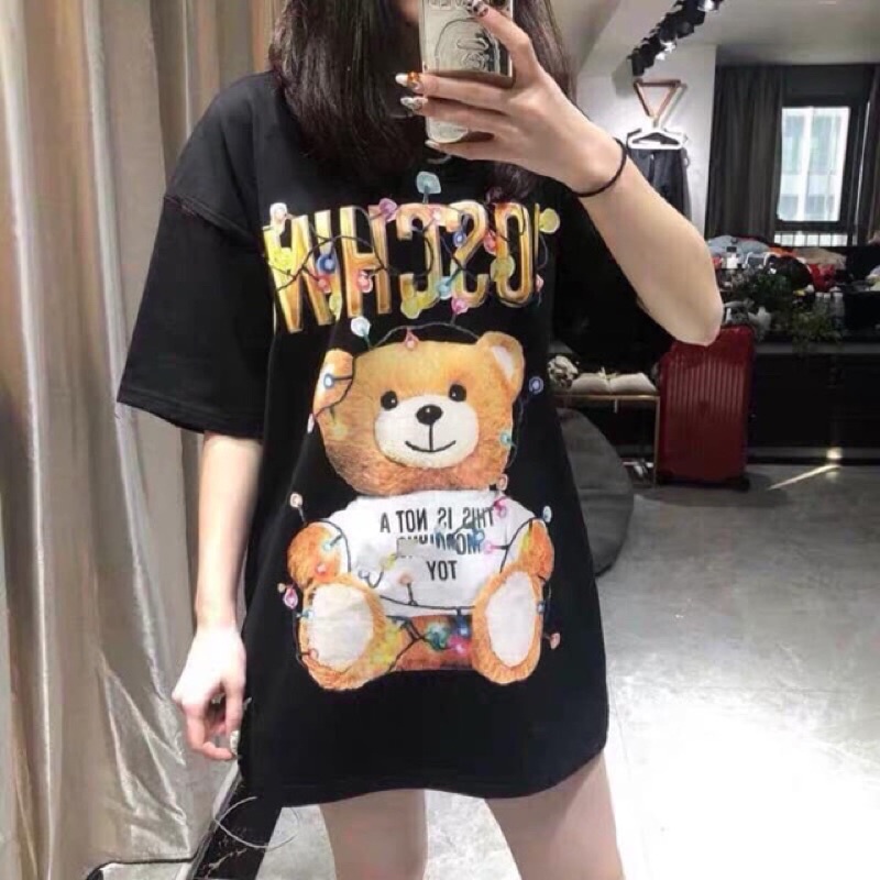 ÁO THUN MOSCHINO HOT TREND , ÁO MOS LOGO BIG SIZE