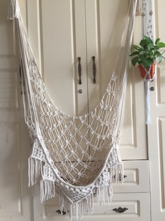 Võng đu macrame size vừa cho bé (hình thật)