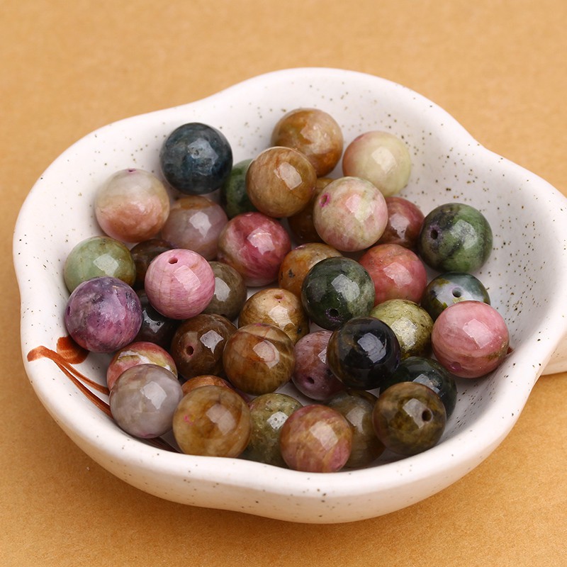 Hạt đá Tourmaline rẻ dùng làm sản phẩm handmade DIY