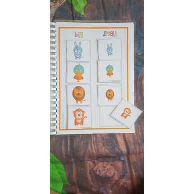 [MONTESSORI] Học Liệu Busy Book TA lever 2 giúp nâng cao vốn tiếng anh bằng giấy in ảnh(23 Trang)