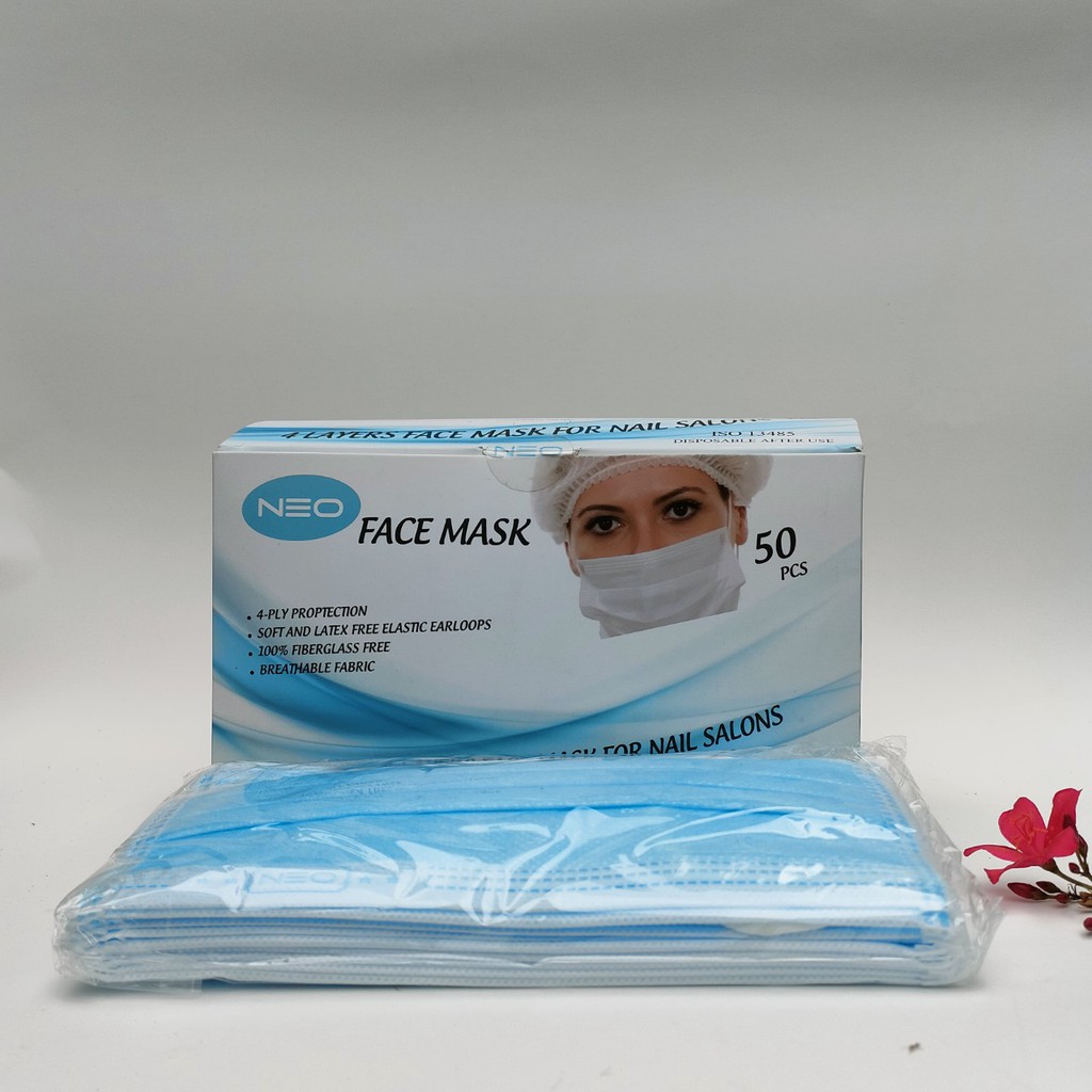 Khẩu Trang Y Tế Neo 4 Lớp Loại Khẩu Trang Y Tế Kháng Khuẩn Màu Xanh Hộp 50 Cái Đóng Gói 10 Cái/Túi Tiện Lợi | BigBuy360 - bigbuy360.vn