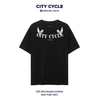 Áo thun tay lỡ Doves City Cycle - Áo thun cotton nam nữ Angel Devil form rộng Unisex chính hãng Local Brand