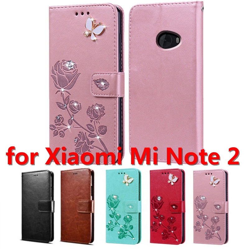 Bao Da Điện Thoại Dạng Ví Nắp Lật Có Ngăn Đựng Thẻ Và Giá Đỡ Cho Xiaomi Mi Note 2