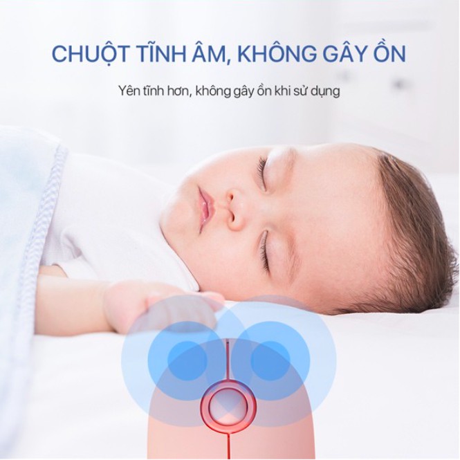 [Kèm Pin] Chuột Không Dây ACOME AM300 2.4GHz Tĩnh Âm - BẢO HÀNH 12 THÁNG