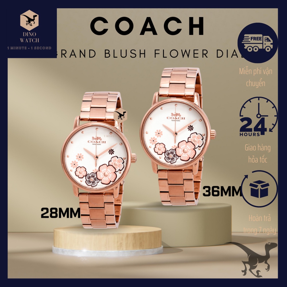 Đồng hồ Nữ Coach 14503057 /14503007 - Dây Thép Màu Vàng Hồng - Size 28/36mm