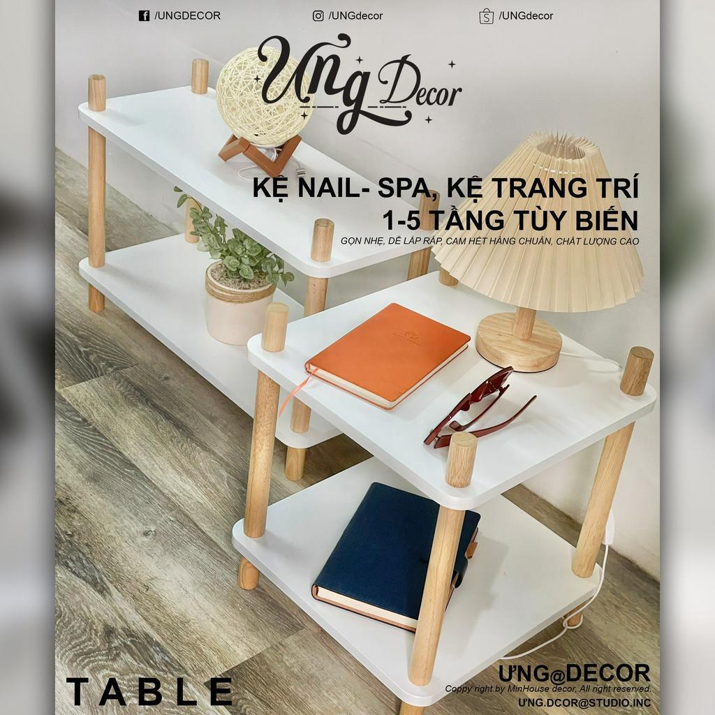 Kệ sách, trang trí, decor - nail - spa theo phong cách hàn quốc  từ 1 tầng - 5 tầng chính hãng Ưng decor