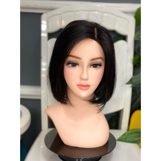 Tóc thật 100% có da đầu 1 ngôi hình thật( toc nguyên đầu)