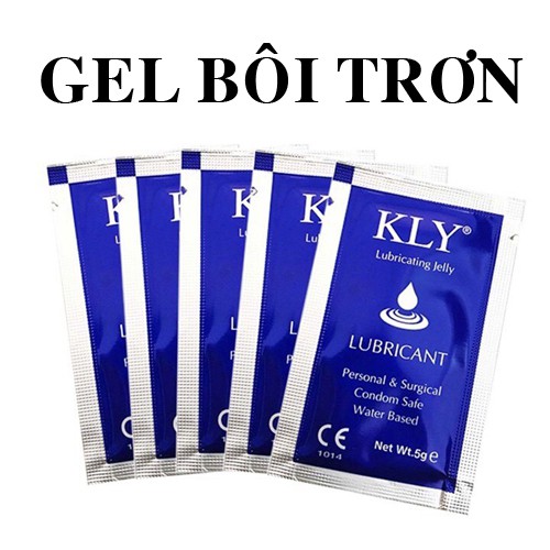 Gel bôi trơn gốc nước tiệt trùng KLY gói 5gram (ml) một bịch dùng 1 lần