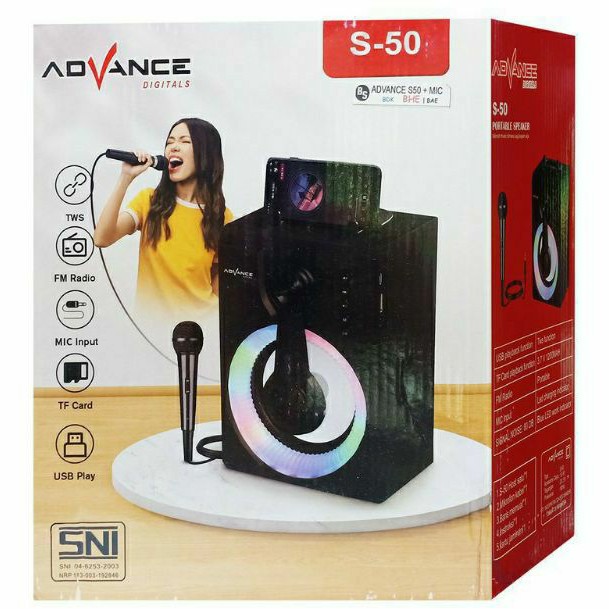 Loa Bluetooth Mp3 Advance S 50 (Mic Bonus)