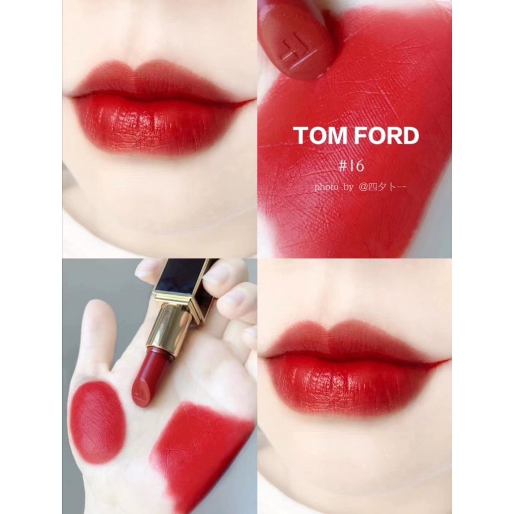 Son Tom Ford Lip Color Rouge À Levres Màu 16 Scarlet Rouge 1g