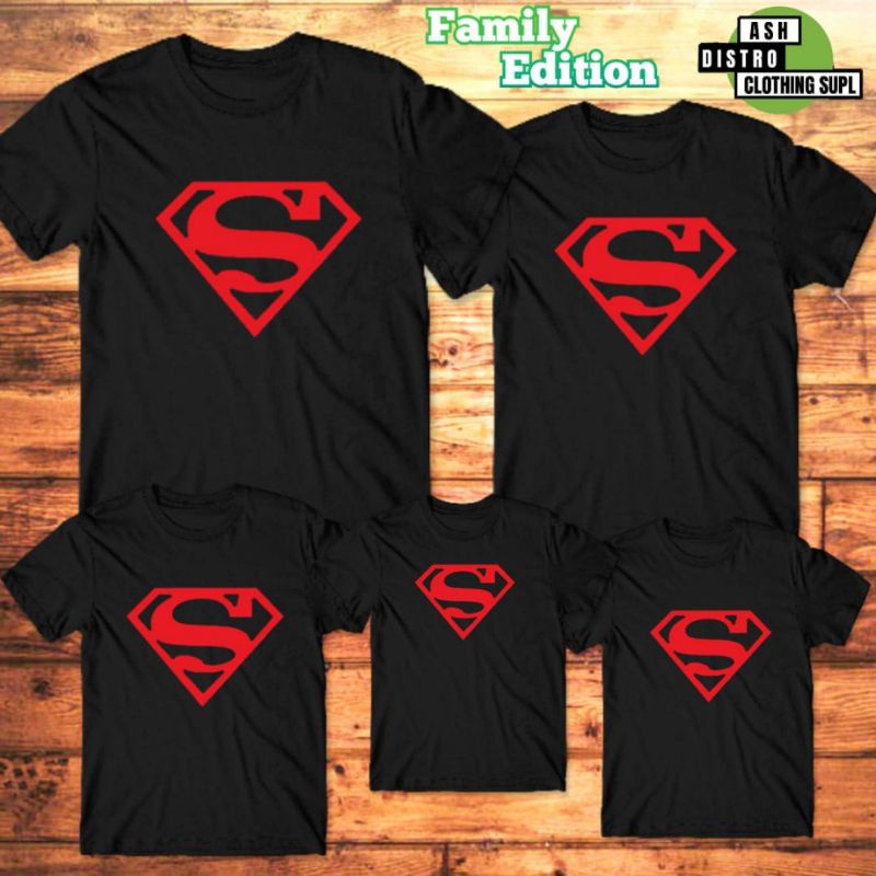 Áo thun gia đình in hình Superman