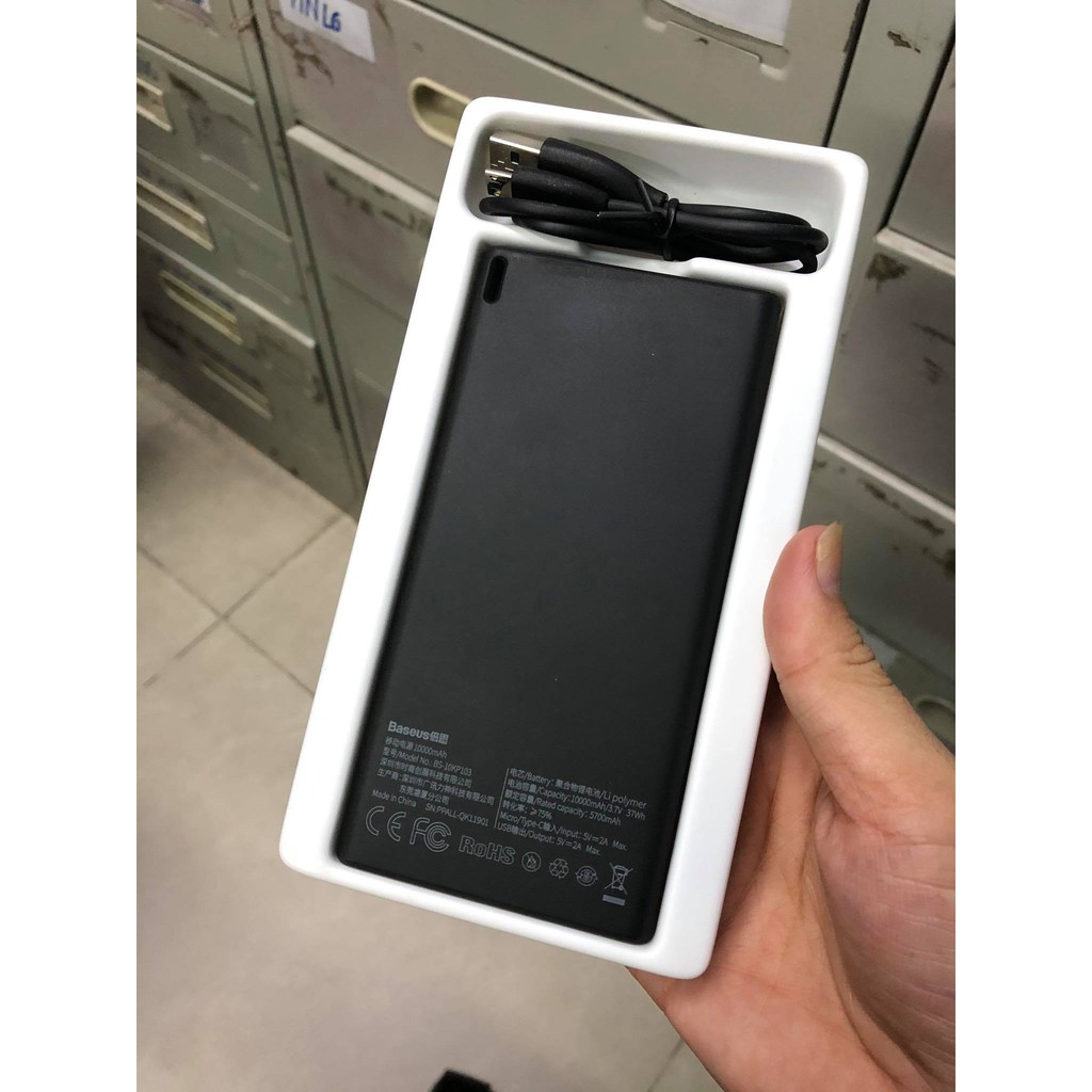 Pin Sạc Dự Phòng Dung Lượng 10000 mAh Chính Hãng Power Bank Baseus Choc