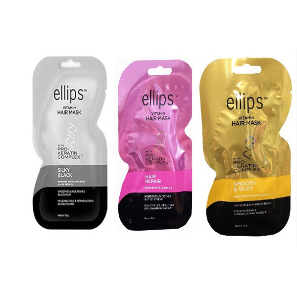 Kem Ủ Tóc💝Dành Cho Tóc Hư Tổn💝 Ellips Vitamin Hair Mask Hair Repair - Chăm Sóc Tóc Hư Tổn 20g | BigBuy360 - bigbuy360.vn