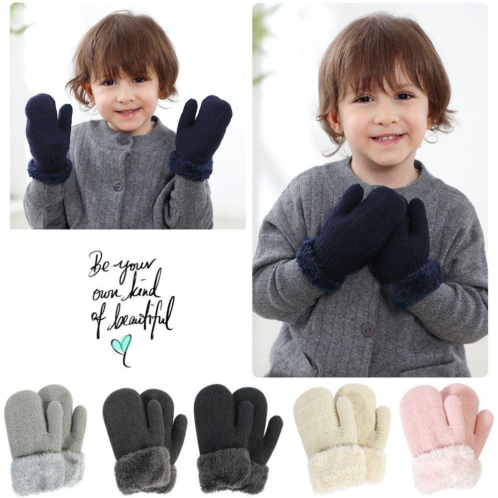 Găng Tay Giữ Ấm Hở Ngón Dễ Thương MIHAN1 Cho Bé