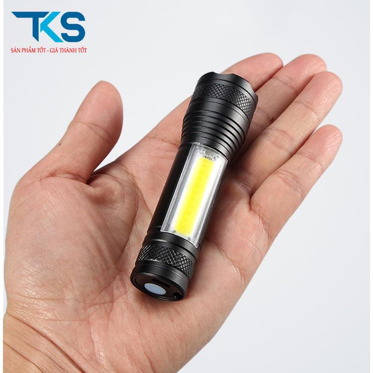 Đèn pin mini siêu sáng T1 3 chế độ sáng, chống nước, Đèn cầm tay mini tiện dụng