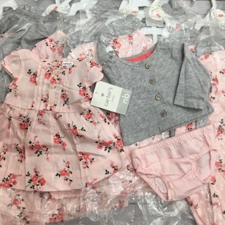 Set váy + chip + áo cardigan