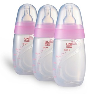 Bình sữa mẹ (đựng sữa mẹ) Unimom có núm ti cho bé bú - 150ml