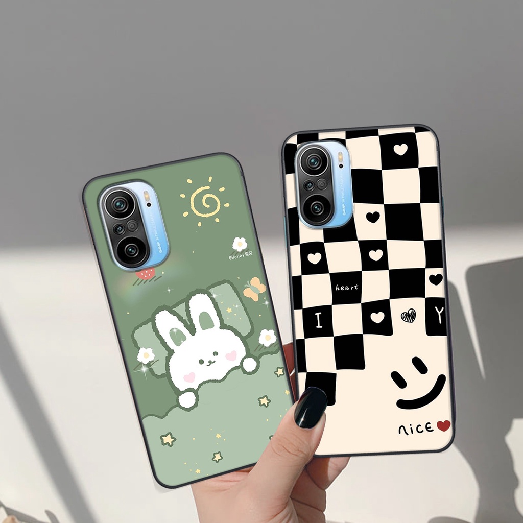 Ốp lưng Xiaomi REDMI K40 in hình Gấu nâu - hồng, Gấu Be@rick  cực CUTE, DỄ THƯƠNG
