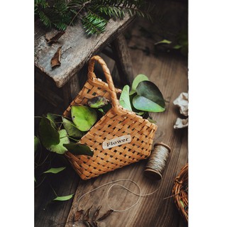 Giỏ mây tre đựng hoa, trái cây