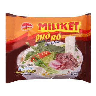 10 gói Phở bò Miliket gói 60g