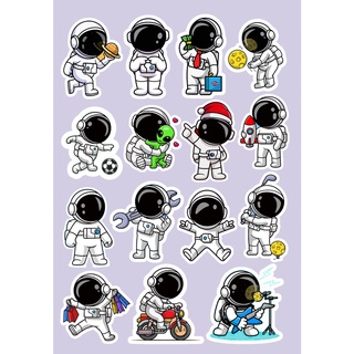 Set 45 hình sticker phi hành gia
