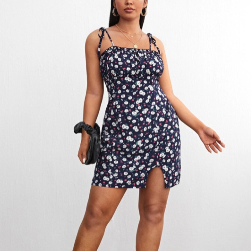 Đầm Mini Hai Dây Hở Vai Gợi Cảm Thời Trang Mùa Hè Cho Nữ