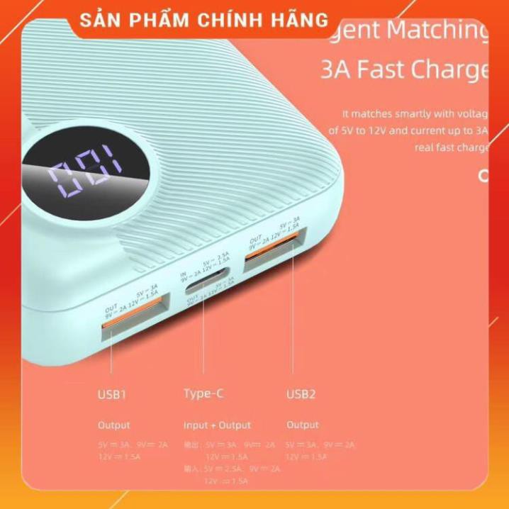 Pin dự phòng chính hãng Rock space P75 chuẩn PD 10.000 mAh - Hàng chính hãng bảo hành 12 tháng 1 đổi 1