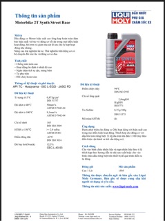 Nhớt Xe 2T Synth Race FD Liqui Moly 1505