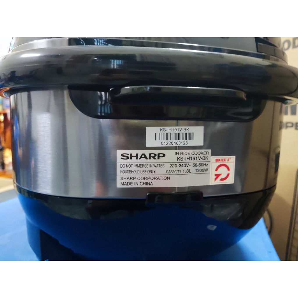 Nồi cơm cao tần Sharp 1.8 lít KS-IH191V-BK