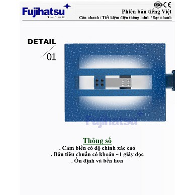 Cân điện tử tính tiền tạ gập 100KG Fujihatsu FNC-01/100 (hàng chính hãng)