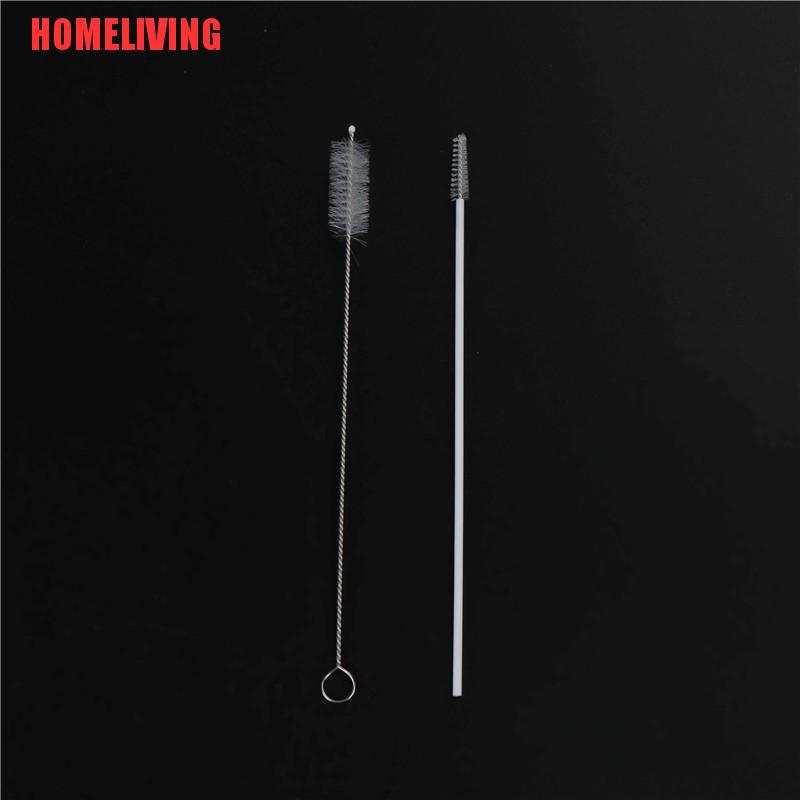 Bộ 3 Ống Hút Thủy Tinh Trong Suốt Tái Sử Dụng Được Kèm Cọ Vệ Sinh