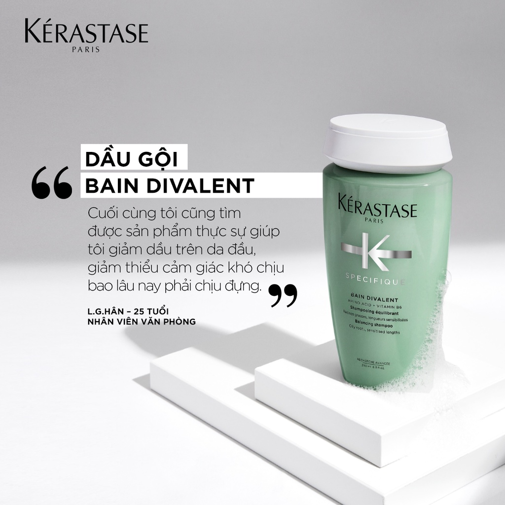 [Chính hãng] [Siêu rẻ] Dầu gội dành cho da đầu dư dầu Kerastase Specifique Bain Divalent 250ml
