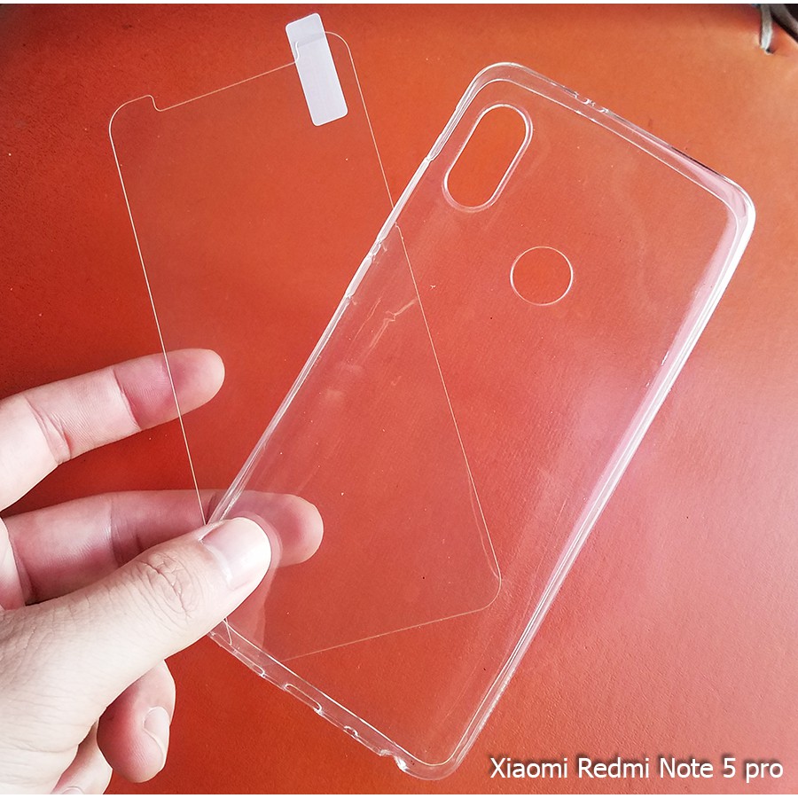 Bộ ốp lưng và kính cường lực Xiaomi Redmi Note 5 Pro - Note 5