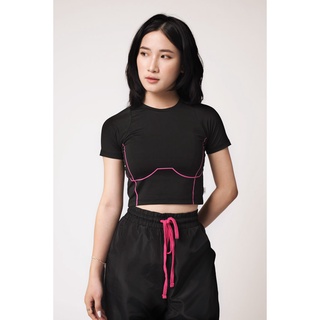 Áo Thun BOO Nữ Dáng Crotop Ôm Vải Cotton Cao Cấp Phong Cách Streetwear Cá Tính