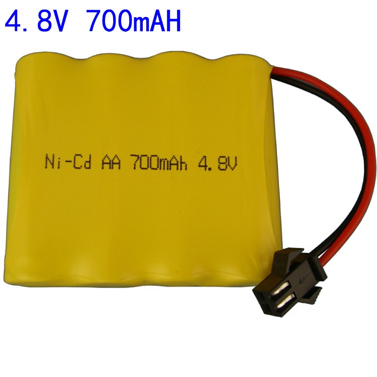 Bộ pin sạc AA niken-cadmium NI-CD đồ chơi ô tô mô hình điều khiển từ xa 700mAh - 3.6V 4.8V 6V 7.2V