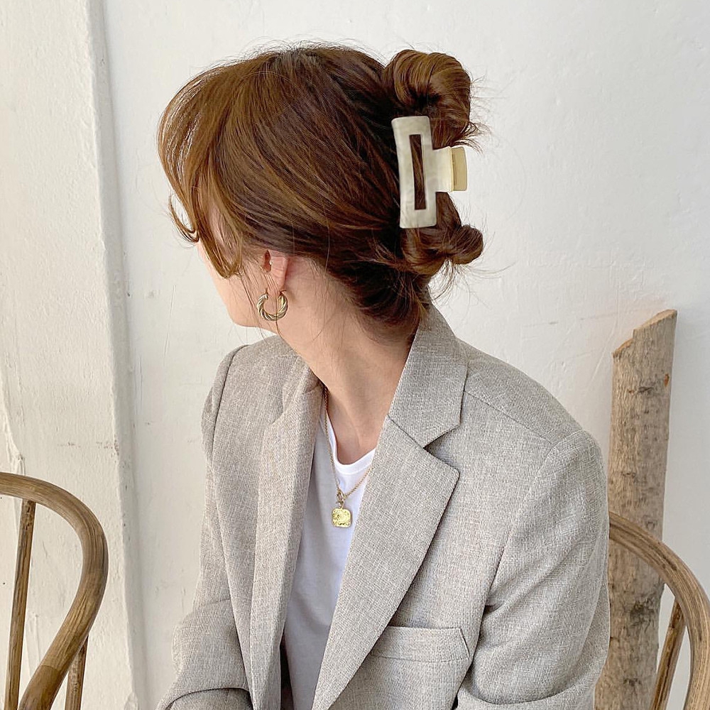 Kẹp tóc màu kẹo ngọt kiểu dáng đơn giản thời trang Hàn Quốc